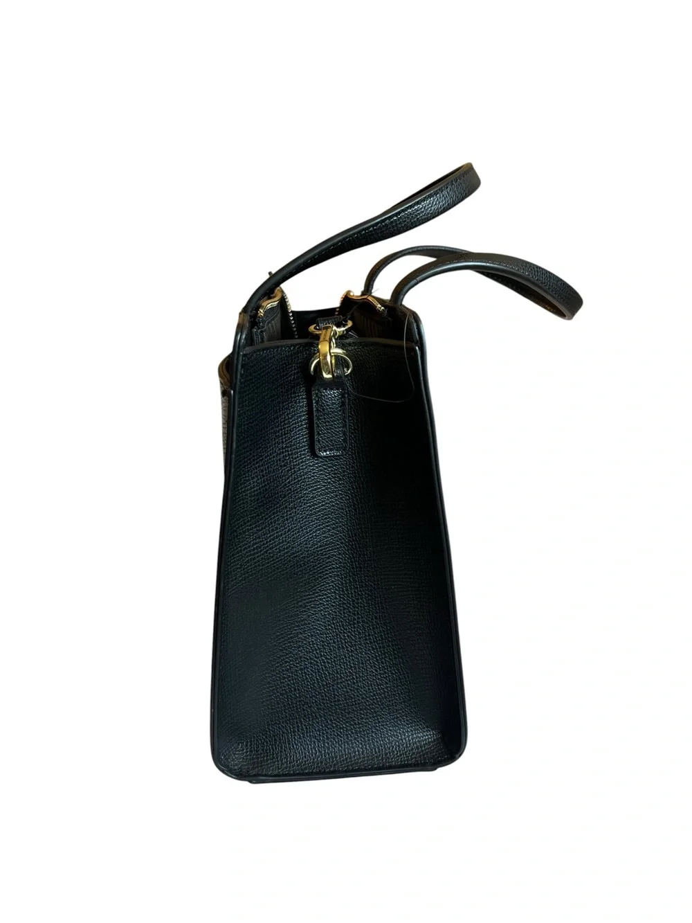 Karl Lagerfeld Paris Maybelle Satchel Black Leather Crossbody Bag - NWT